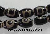 CAG5089 15.5 inches 8*12mm drum tibetan agate beads wholesale