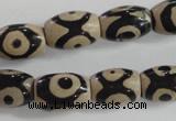 CAG5090 15.5 inches 8*12mm drum tibetan agate beads wholesale