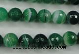 CAG5123 15.5 inches 10mm faceted round line agate beads wholesale