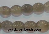 CAG5256 15.5 inches 10*12mm rice Brazilian grey agate beads