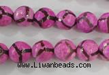 CAG5348 15.5 inches 10mm faceted round tibetan agate beads wholesale