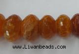 CAG5412 8*12mm – 13*22mm faceted rondelle dragon veins agate beads