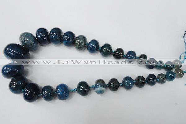 CAG5425 8*12mm – 20*30mm rondelle dragon veins agate beads