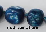 CAG5525 15.5 inches 20*22mm - 20*24mm nuggets agate gemstone beads