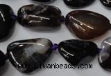 CAG5530 15.5 inches 14*18mm - 22*32mm nuggets agate gemstone beads