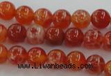 CAG5561 15.5 inches 6mm round natural fire agate beads wholesale