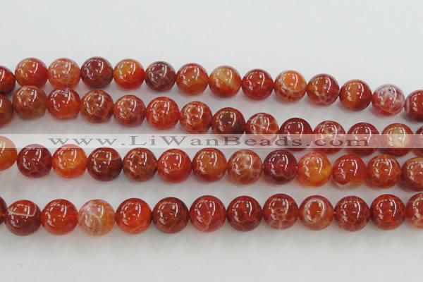 CAG5564 15.5 inches 12mm round natural fire agate beads wholesale