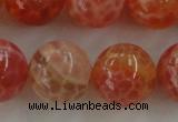 CAG5565 15.5 inches 14mm round natural fire agate beads wholesale