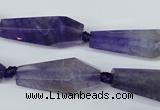 CAG5572 15 inches 15*20mm - 15*38mm faceted nuggets agate beads