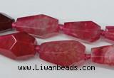 CAG5574 15 inches 13*18mm - 15*28mm faceted nuggets agate beads