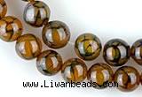 CAG56 5pcs 12mm&13mm round dragon veins agate beads wholesale