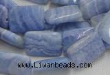 CAG564 16 inches 13*18mm rectangle blue agate beads wholesale