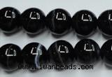 CAG5945 15.5 inches 10mm round black line agate beads wholesale