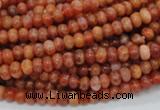 CAG614 15.5 inches 4*6mm rondelle natural fire agate beads