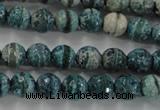 CAG6407 15 inches 10mm faceted round tibetan agate gemstone beads