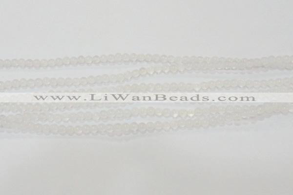 CAG6500 15.5 inches 4mm round Brazilian white agate beads