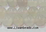 CAG6503 15.5 inches 10mm round Brazilian white agate beads