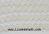 CAG6510 15.5 inches 4mm faceted round Brazilian white agate beads