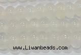 CAG6521 15.5 inches 5*8mm rondelle Brazilian white agate beads