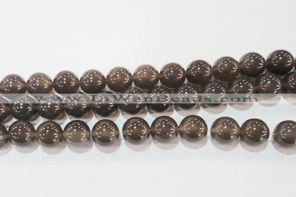 CAG6532 15.5 inches 18mm round Brazilian grey agate beads