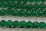 CAG6603 15.5 inches 4mm round green agate gemstone beads