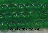 CAG6604 15.5 inches 6mm round green agate gemstone beads