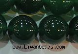 CAG6609 15.5 inches 16mm round green agate gemstone beads