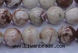 CAG6662 15.5 inches 8mm round Mexican crazy lace agate beads