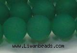 CAG6732 15 inches 12mm round green pilates agate beads