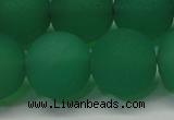 CAG6734 15 inches 16mm round green pilates agate beads