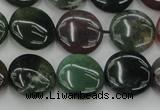 CAG6771 15.5 inches 14mm flat round Indian agate beads wholesale