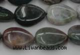 CAG6803 15.5 inches 13*18mm flat teardrop Indian agate beads