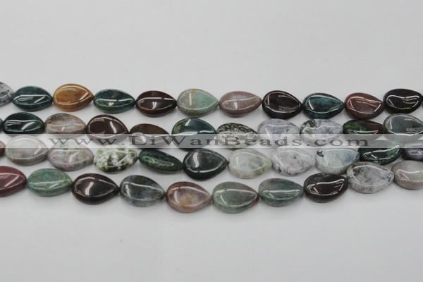 CAG6803 15.5 inches 13*18mm flat teardrop Indian agate beads