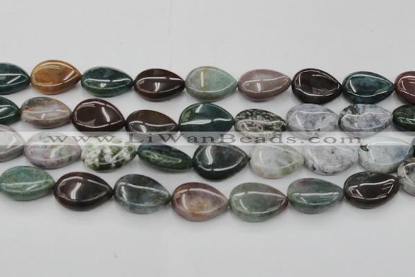 CAG6805 15.5 inches 18*25mm flat teardrop Indian agate beads