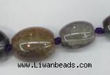 CAG6868 15.5 inches 12*14mm - 25*30mm drum dragon veins agate beads