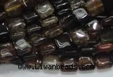 CAG692 15.5 inches 8*8mm square dragon veins agate beads wholesale