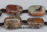 CAG7030 15.5 inches 13*18mm rectangle ocean agate gemstone beads