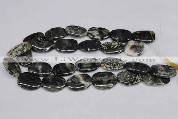 CAG7073 15.5 inches 22*30mm - 25*35mm freeform ocean agate beads