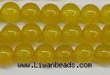 CAG7103 15.5 inches 10mm round yellow agate gemstone beads