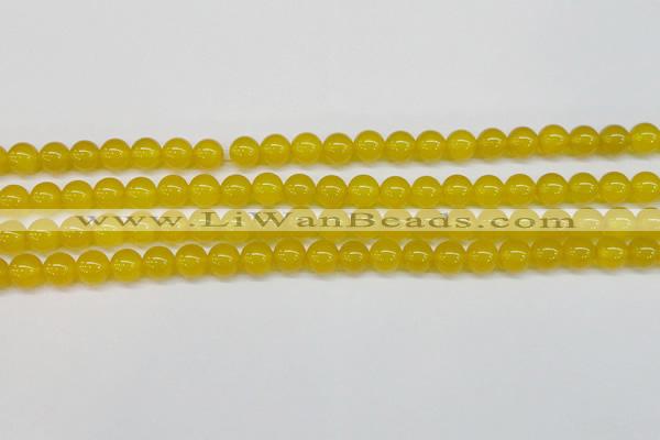 CAG7103 15.5 inches 10mm round yellow agate gemstone beads