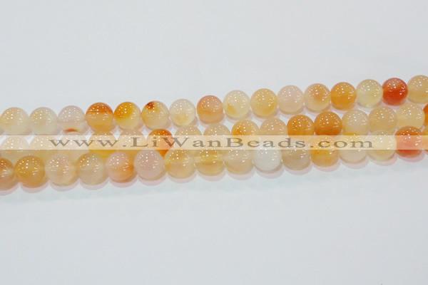 CAG7134 15.5 inches 12mm round red agate gemstone beads