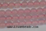 CAG7149 15.5 inches 4mm round pink agate gemstone beads