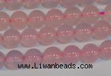 CAG7150 15.5 inches 6mm round pink agate gemstone beads