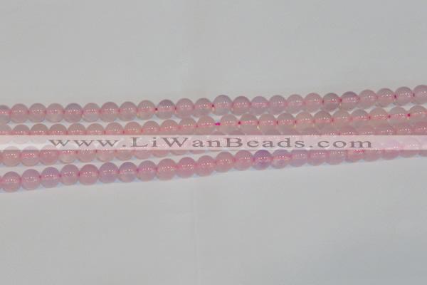 CAG7150 15.5 inches 6mm round pink agate gemstone beads