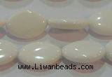 CAG7230 15.5 inches 13*18mm marquise white agate gemstone beads