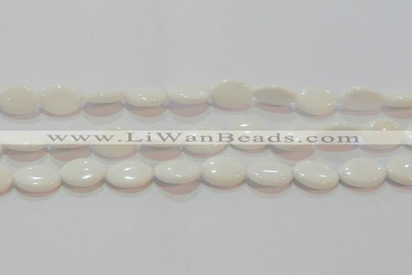 CAG7231 15.5 inches 15*20mm marquise white agate gemstone beads