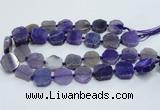 CAG7358 15.5 inches 18*20mm - 20*22mm octagonal dragon veins agate beads