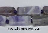 CAG7375 15.5 inches 8*20mm - 10*25mm cuboid dragon veins agate beads