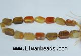 CAG7388 15.5 inches 15*20mm - 18*25mm freeform dragon veins agate beads