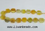 CAG7392 15.5 inches 22*25mm freeform dragon veins agate beads